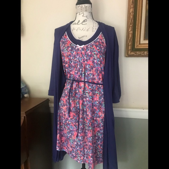 Kensie Women’s Chemise & Robe 2 Pc Set - Picture 2 of 3